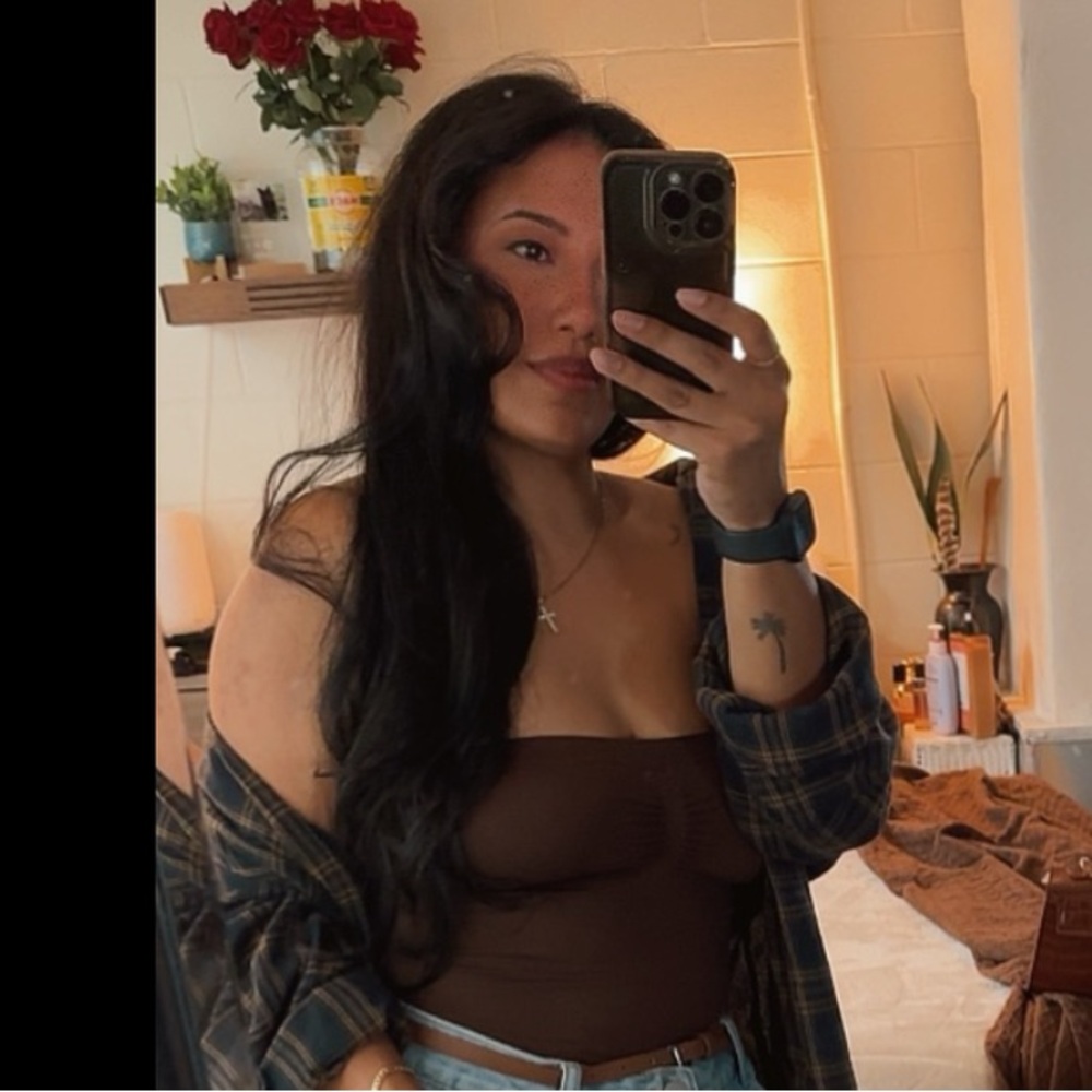 ❌SOLD❌Brown Tube Top Bodysuit